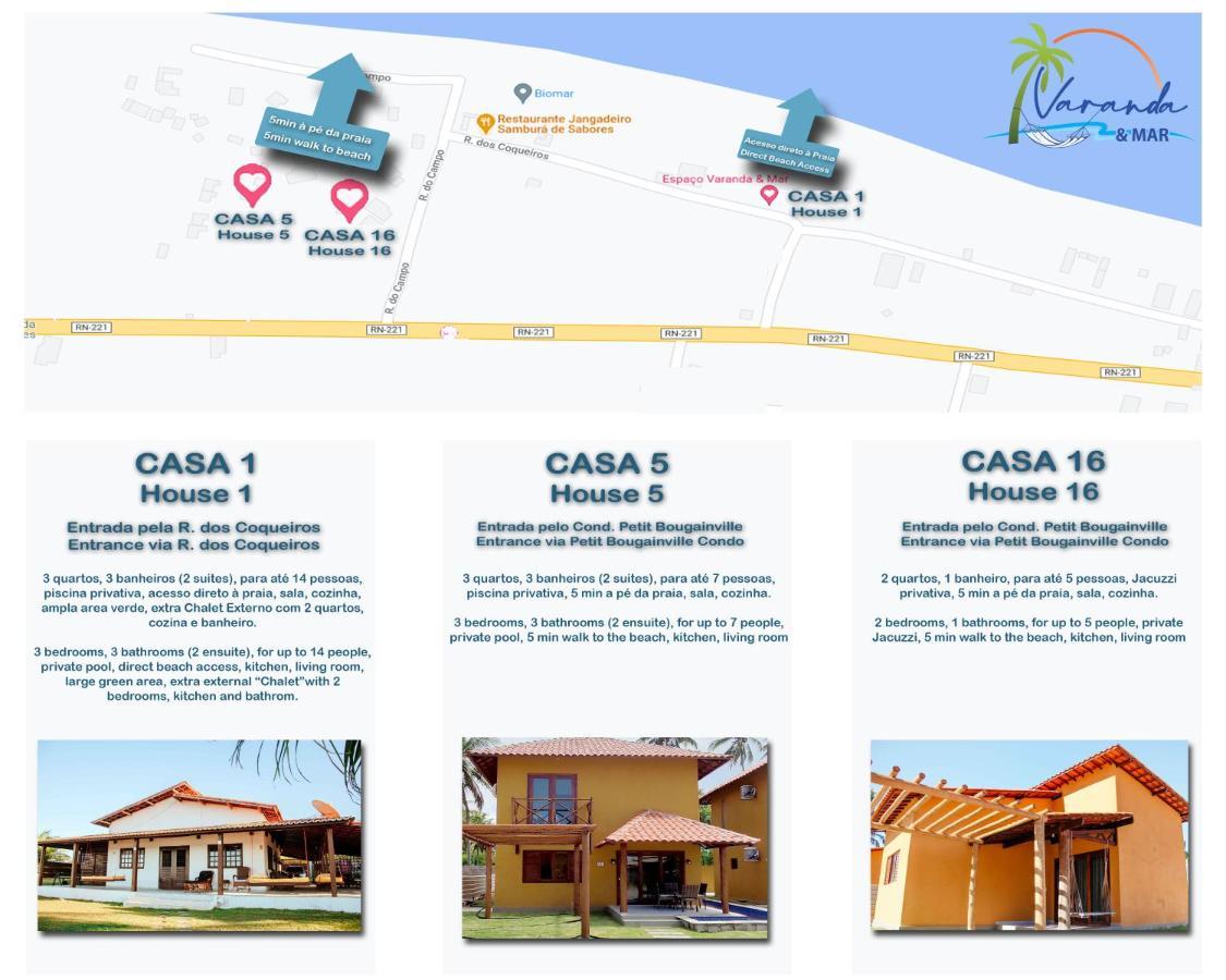 Espaco Varanda E Mar Beach Houses São Miguel do Gostoso Esterno foto